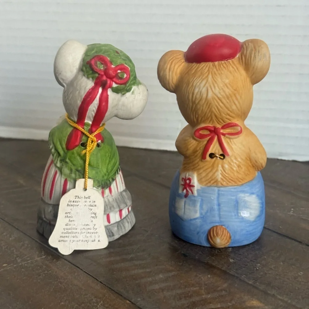 Critter Bells Charming Mouse and Bear Bells